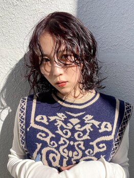メルシー(merci.)の写真/【名駅/国際センター】パーマで魅せる雰囲気あるスタイル。質感をコントロールし朝楽スタイリングを実現！