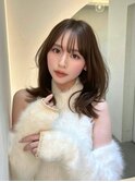 暗髪ウォニョン_ミニウルフチェリーブラウンホワイトグレージュ