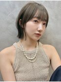 ブリーチなしカラー伸ばしかけヘア簡単スタイリング小顔ヘア