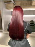 髪質改善　くびれヘア　アプリコットオレンジ　ハイライトカラー