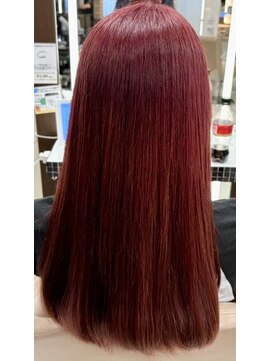 スタイル 横浜(STYLE) 【担当　金光】ダブルカラー/１ブリーチブリ/中明度/レッド/