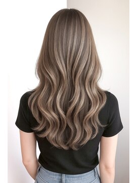 ヘアサロン エフ 渋谷(F) #バレイヤージュカラー　#アッシュベージュ　#ミルクティー