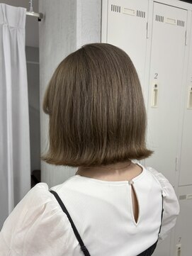 リュンヌ(Lune) ボブ×サンドベージュ/ダブルカラー/艶髪/美髪/モテ髪/YU187