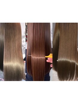 広がり・うねりが気になる方に◎髪質に最適なストレートで、柔らかくまとまる理想の質感＆艶が叶う♪