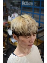 ポタム 東中野(potamu)&nbsp;マッシュショートにミルクティーホワイト