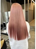 ピンクベージュ/ブリーチ/ハイトーン#浜松駅#カラー#ブリーチ