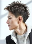 【メンズ束感フェードショート】洗練×小顔バランス