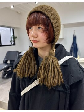 ボブとオレンジブラウン