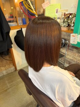 美容室 掌の写真/透明感あるグレイカラー♪雰囲気質感にこだわるからピッタリの髪型が見つかる『ホッ』と一息癒し系サロン★