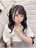 着物ヘア/大人ガーリー/ダークアッシュ/似合わせカット/大須