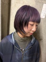 アジリ(agili)&nbsp;デザインカラー/レイヤーカット/ラベンダー/ハイトーン/裾カラー