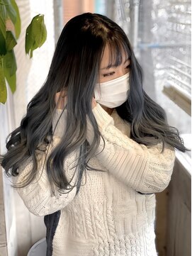 シェルヴ(XELVE) デニムブルー/バレイヤージュ/グラデーション