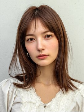 アンドレイ 表参道(andrey) 着物ヘア/ダークアッシュ/ミディアムレイヤーカット/表参道