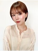 ◎小顔イメチェンレイヤーボブくびれベージュサイドバング前髪