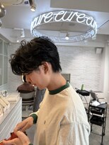 チュール バイ ラランジェ 横川店(ture by LARANJE)&nbsp;前下がりセンターパートパーマ