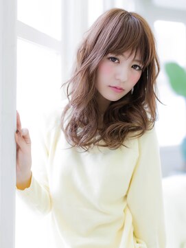 アンジュ 南海なんば駅前店(ange treatment & head spa) ブラウン外ハネMIXミディアム【ange treatment & head spa】