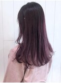 ピンクロング_ローライトスリークボブ厚めバング_ba288871