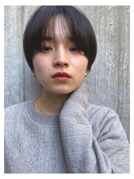 エムスラッシュ 表参道(M.SLASH) 表参道/大人かっこいい/ネイビーアッシュ/前髪なしショートd