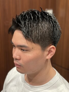 ヒロギンザ 田町店(HIRO GINZA) アップバング刈り上げ