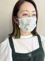 ヘアー アイス 御器所本店(HAIR ICI) インナーカラー × ピスタチオカラー