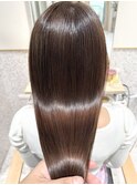 髪質改善ココアブラウンカラー×髪質改善トリートメント