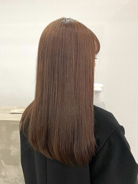 ノートエートル 西金沢(Nought etre) ブラウンカラー/ツヤ髪スタイル/髪質改善/ゆるふわロング