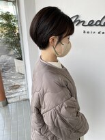 メデル(mederu)&nbsp;大人ショートボブ丸みショートカットマッシュショート前髪あり