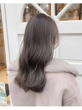 プアメリア 名古屋(Puamelia) トリートメント ブリーチなしダブルカラー 前髪縮毛矯正