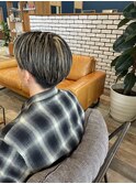 ハイライト×センターパート