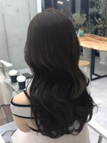 ビューブルー 亀戸錦糸町(VIEW BLUE)&nbsp;美髪カールモカブラウン韓国ヘアレイヤーロング似合わせ前髪