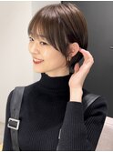 くすみカラー ミントアッシュ 韓国マッシュ オリーブグレージュ