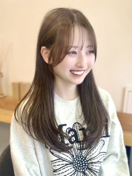 ビューエヒメ(VIEW EHIME) ★小顔前髪レイヤーカットナチュラル透明感ベージュ
