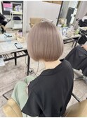 ミルクティーベージュグレージュハイトーンショート成増