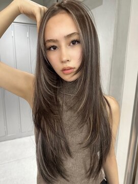 ヘアーサロングランデ(HAIR SALON GRANDE) ハイライトカラーミルクティーベージュレイヤーカット