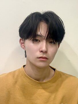 ビューエヒメ(VIEW EHIME) 韓国風センターパートシースルーバングメンズ透明感カラー