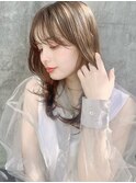 クラゲヘアー/オリーブグレー/小顔/ココアベージュ[横浜]