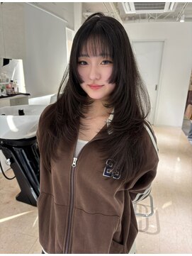 姫カット×ふんわりレイヤー