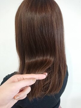髪質改善カラー×20代ツヤ秋ブラウン