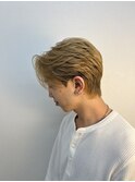 ダウンパーマ　センターパート　ニュアンスパーマ