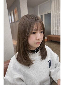 マルクヘアケア(MALQ HAIR CARE) オリーブグレージュ×レイヤーカット