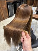 【松田】美髪縮毛矯正×ケアカラーで理想の美髪へ