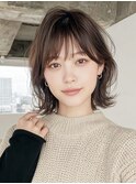 【イエベ春】垢抜け外ハネネオウルフ×ひし形くびれミディボブ