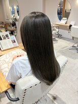 パプス ド コワフュール 川西能勢口店(Pap's de coiffeur) 透明感オリーブグレー*
