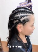 すっきりクールなコーンロウ