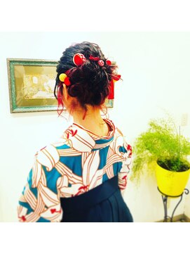 サロンド モナムール(salon de Mon amour) 卒業式　着付け＆ヘアセット