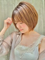 オトナショート20代30代40代/丸みシルエット/ショートボブ/小顔