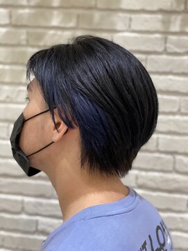 ヘアーズ 住吉店(HAIRZ) 《HAIRZ》大岩真弓☆インナーカラー(^^)ブルー(^^)！