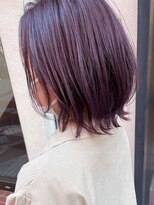 アース オーセンティック 関内店(EARTH Authentic)  20代30代40代大人可愛いシアーピンク透明感肩ライン外ハネ