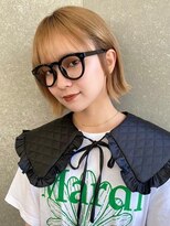 ロンドシェリ 仙台(Lond Cheri)&nbsp;グレーベージュ/ケアブリーチ/フルバングイメチェン/顔周り[仙台