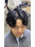 【RYUYA】束感マッシュセンターパート×縦落ちツイスパパーマ